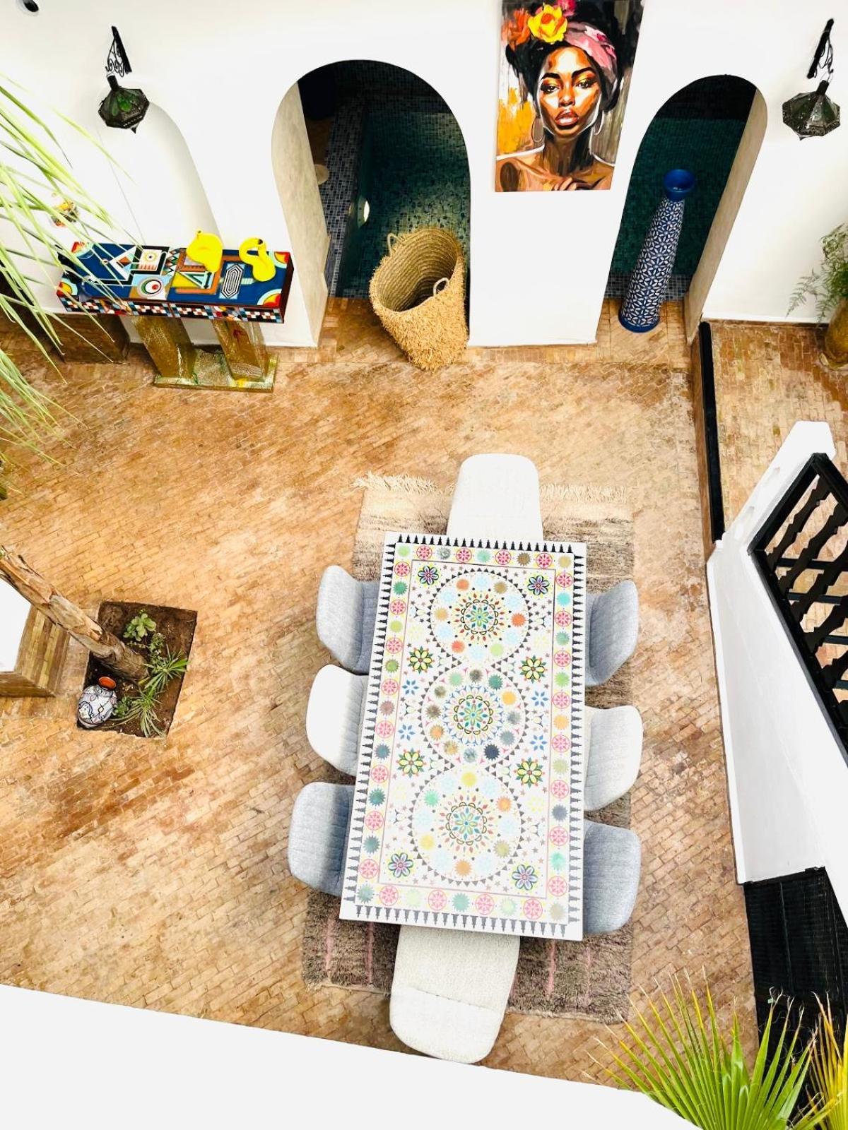 Riad Darna 4 Chambres Avec Piscine Et Petit Dejeuner Marrakesh Exteriör bild