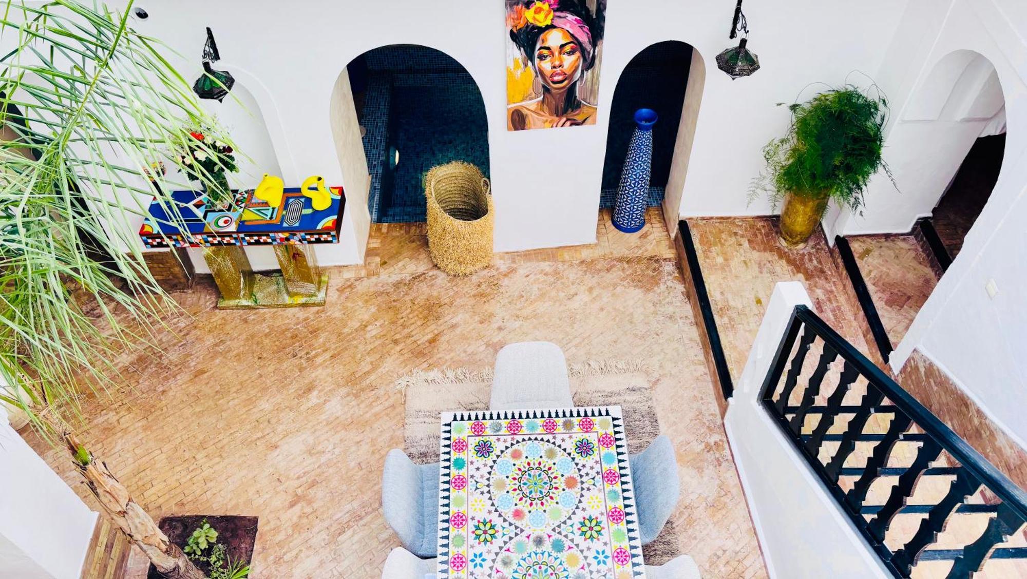 Riad Darna 4 Chambres Avec Piscine Et Petit Dejeuner Marrakesh Exteriör bild