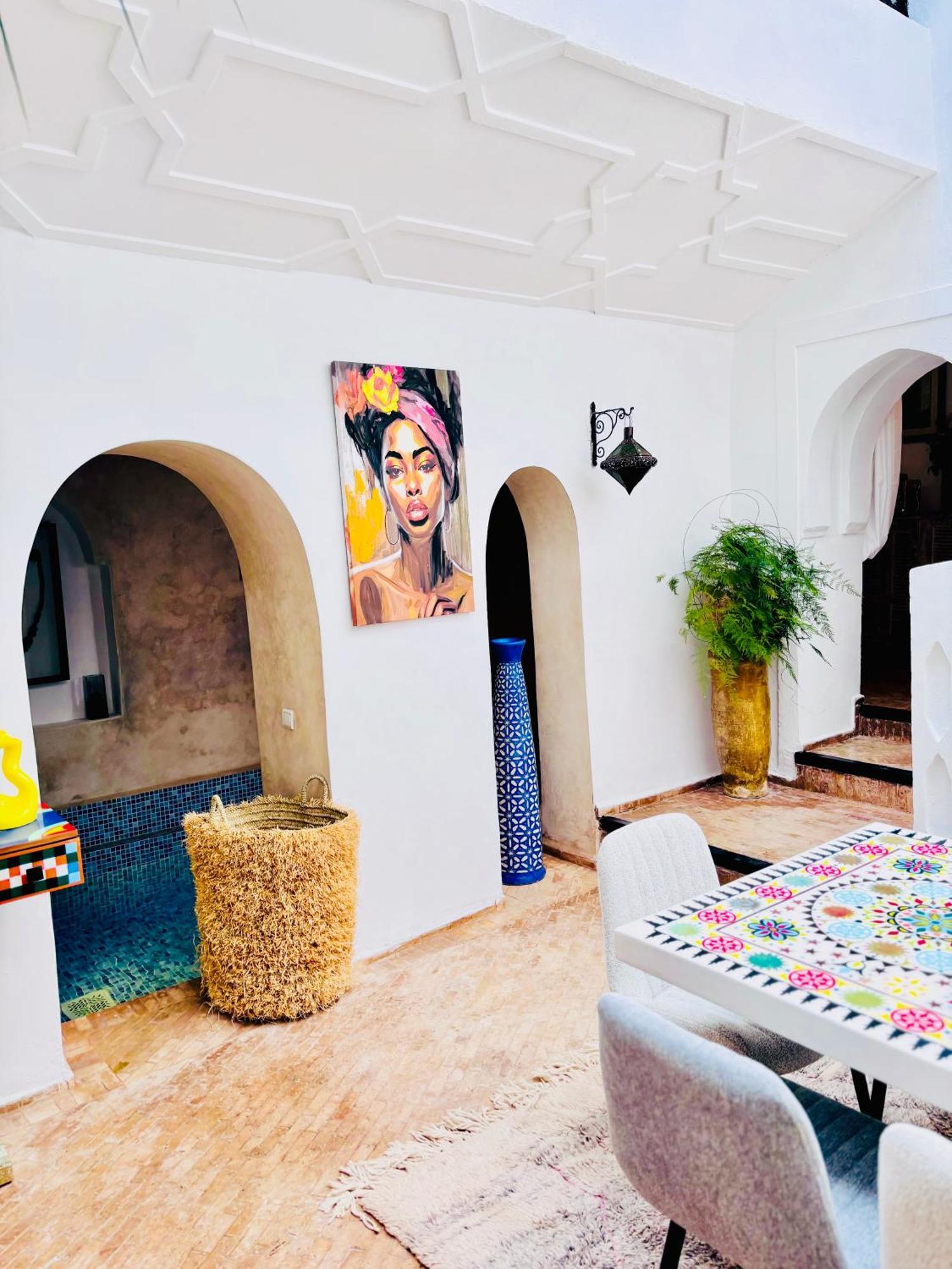 Riad Darna 4 Chambres Avec Piscine Et Petit Dejeuner Marrakesh Exteriör bild